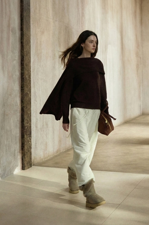 Wool blend sweater & wrap set | 3 colors