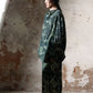Lyocell blend romantic leaf print shirt | 2 color