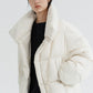 Modern stand collar cropped down jacket | 3 color