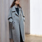 Wool blend single-faced fabric ultra-loose fit overcoat | 4 color