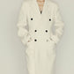 100 Wool waisted silhouette double sided fabric coat | 4 color