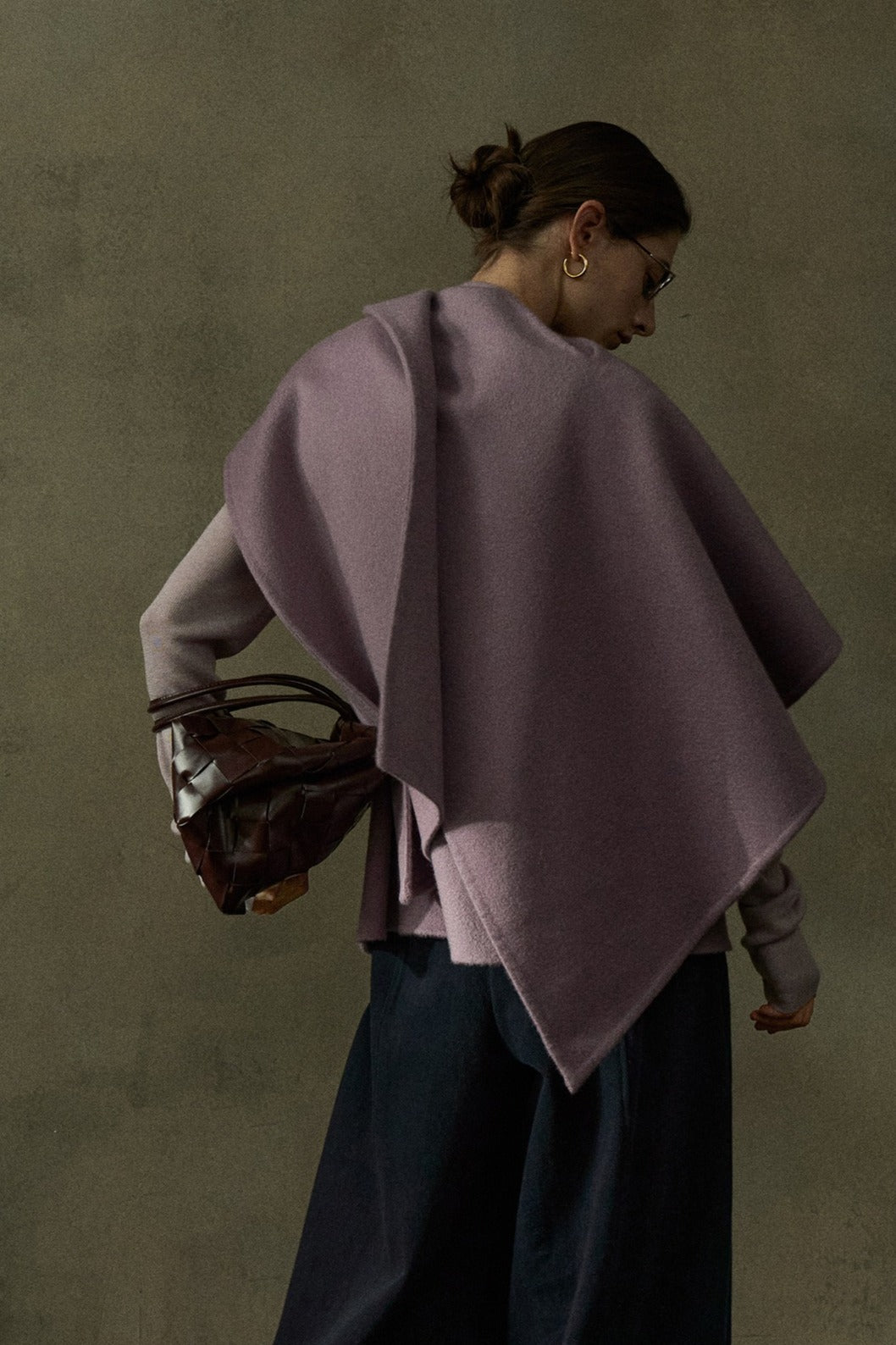 100% wool oversized soft and flush shawl | 4 color