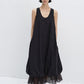Cotton blend layered effect cloud-like dress | 3 color