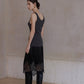 Acetate elegant lace embroidery edge skirt | 4 color