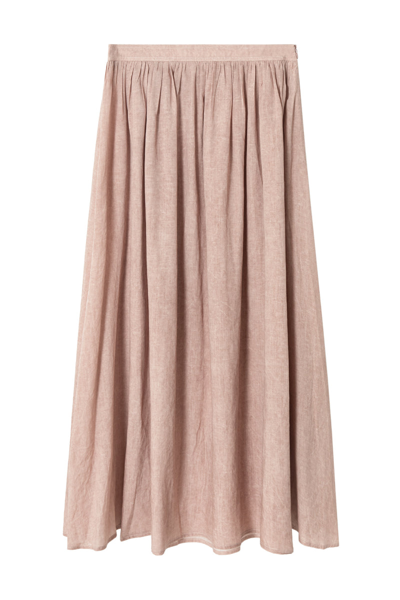 Lyocell blend Linen HEM skirt | 4 color