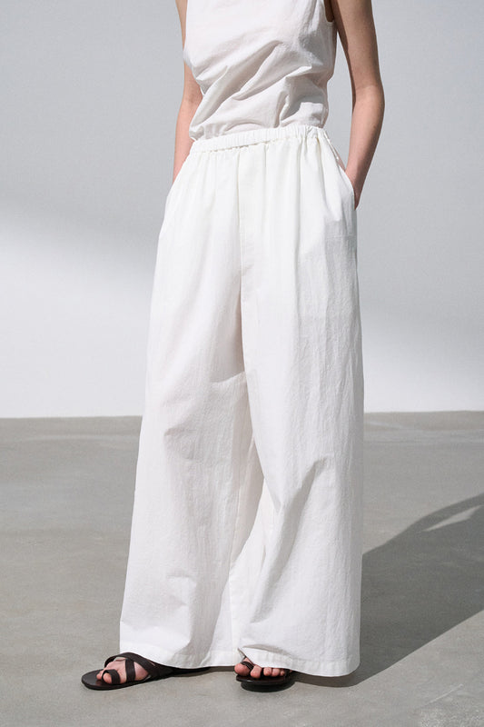 Cotton blend linen super wide leg pants | 3 color