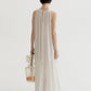 Lyocell blend voluminous airy maxi sleeveless dress | 4 color