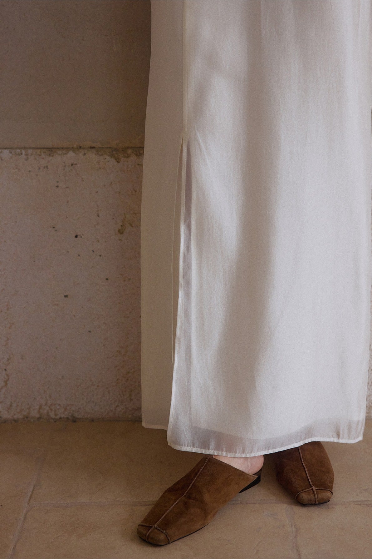 Viscose blend gentle skirt | 4 color