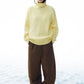 Wool blend high neck sweater | 4 color