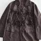 Suede texture fringe blazer | 2 color