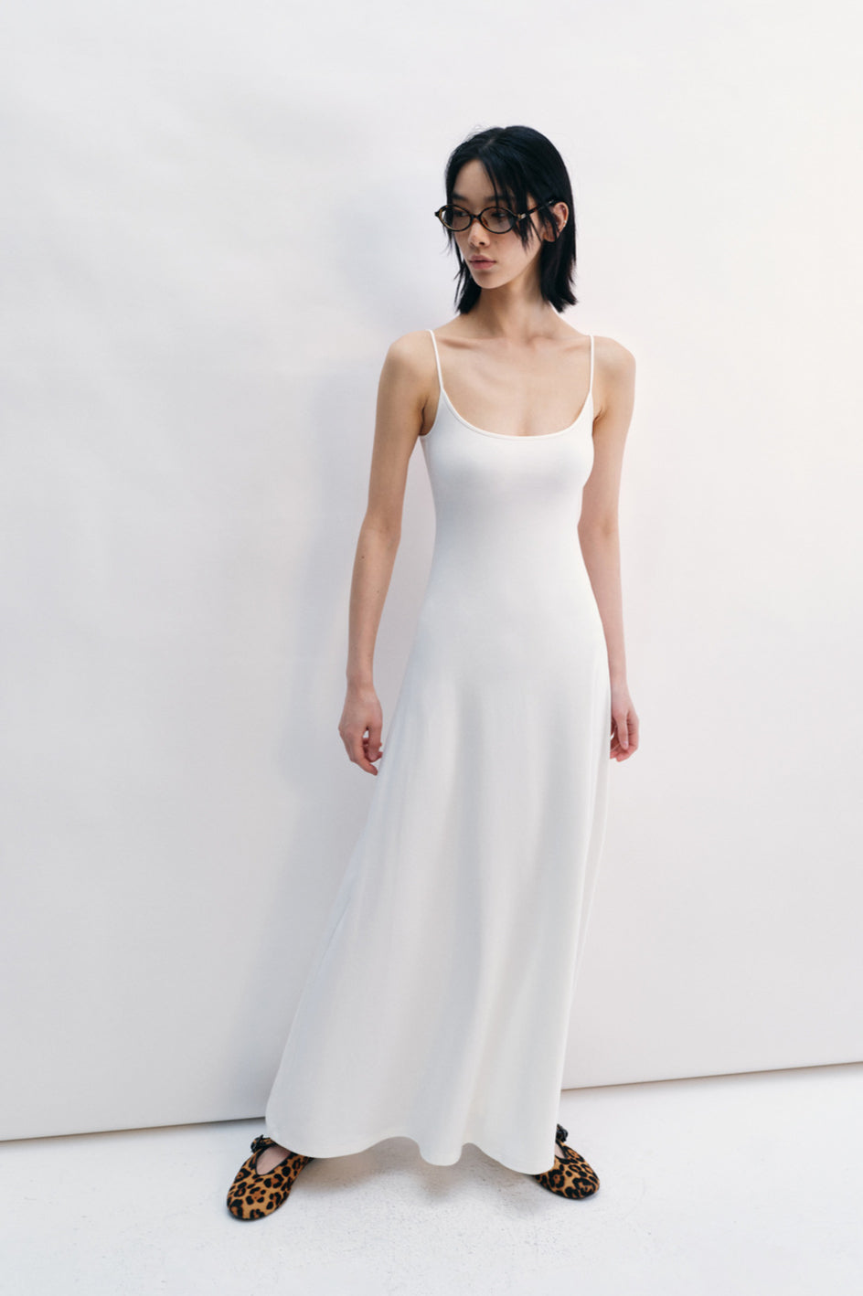 Elastic slim sling max-dress | 3 color