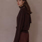 100% wool loose fit V-neck cardigan with a tie | 8 color