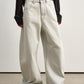 100% washed cotton curved silhouette jeans | 3 color