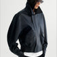 PU silhouetted retro style jacket | 2 color