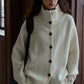 100% wool loose fit chunky knit cardigan | 4 color
