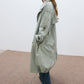 Cotton-nylon lightweight trench coat | 2 color