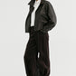 Cotton blend straight leg corduroy versatile pants | 2 color