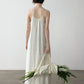 Cotton lace trim strap dress | 3 color