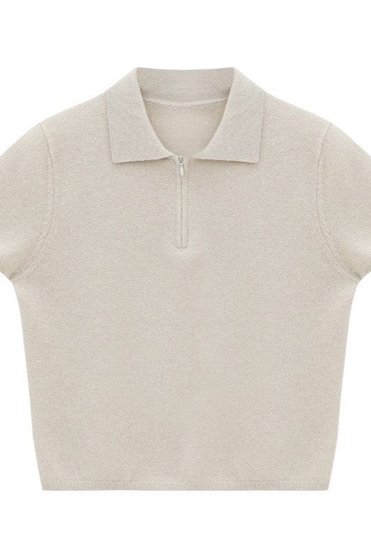 100% woolen Polo with a Half-Zip | 6 color