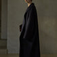 100% wool languid robe style double-faced overcoat | 5 color