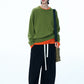Relaxed fit banana shape cropped casual pants | 4 color