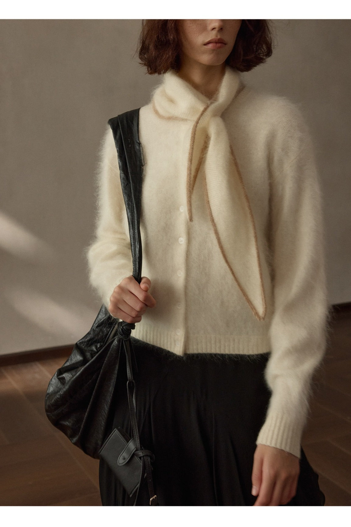 Wool-cashmere-silk scarf | 7 color