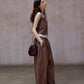 Cotton blend linen relaxed-fit pants | 3 color