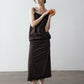 Cotton lace trim strap dress | 3 color