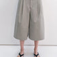 Cotton blend relaxed fit 7/8 pants | 4 color