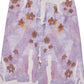 100% linen print raw edge straight skirt | 2 color