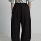 Relaxed balloon silhouette wide leg pants | 4 color