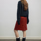 Wool blend contrasting stripes V-neck sweater | 4 color