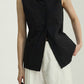 Cotton blend round neck vest | 3 color