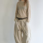 Acrylic-linen fake two-piece lightweight knitwear | 3 color
