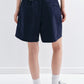 Cotton blend pockets shorts with a belt | 3 color