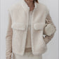 100% wool plush feel warm vest | 2 color