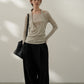 Wool containing soft two-piece knitwear | 6 color