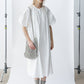 100% cotton bubble sleeves relaxed-fit dress | 4 color