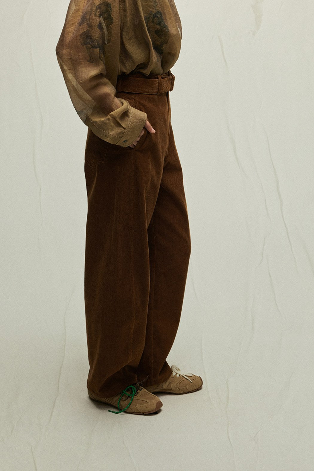 100% cotton curve shaped corduroy pants | 3 color