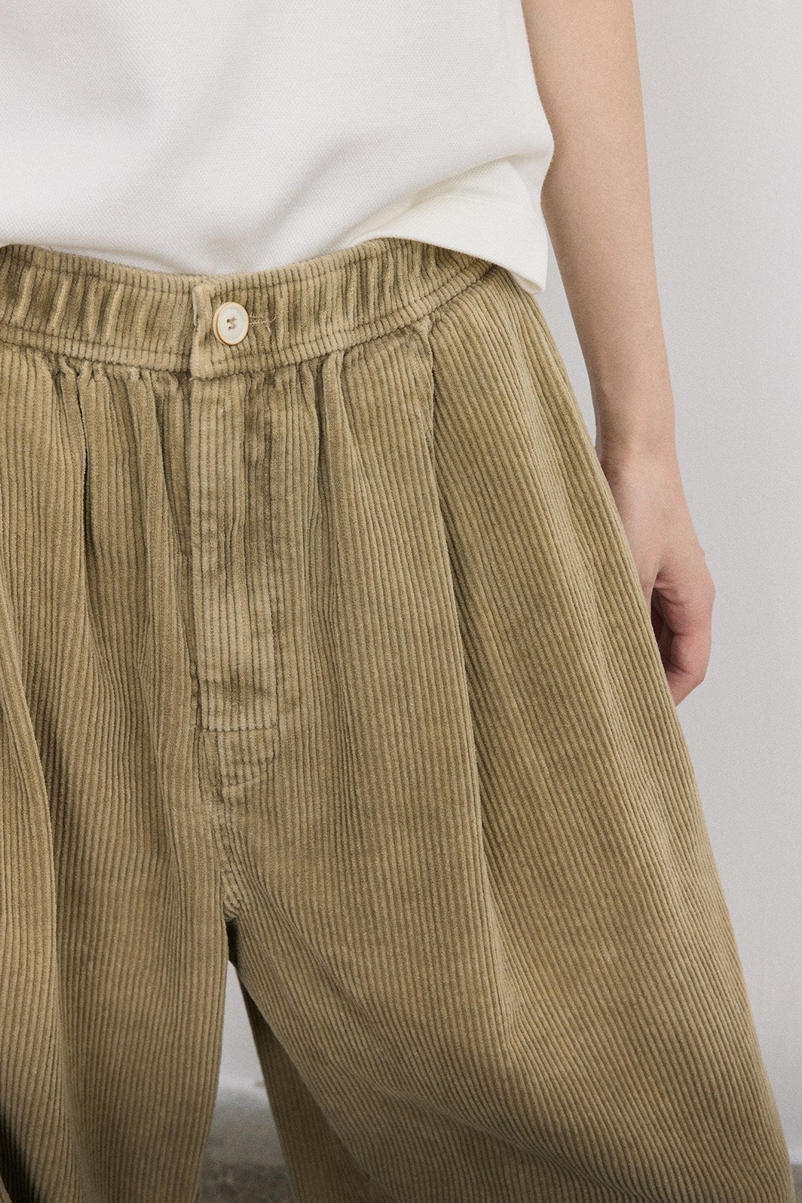 100% cotton corduroy banana pants | 3 color