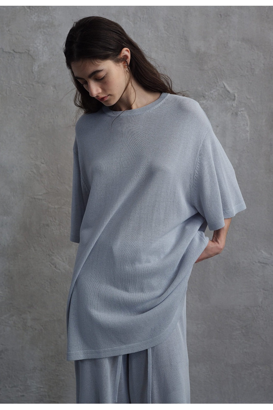 T-shirt ample en maille texturée | 3 couleurs