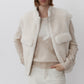 100% wool plush feel warm vest | 2 color