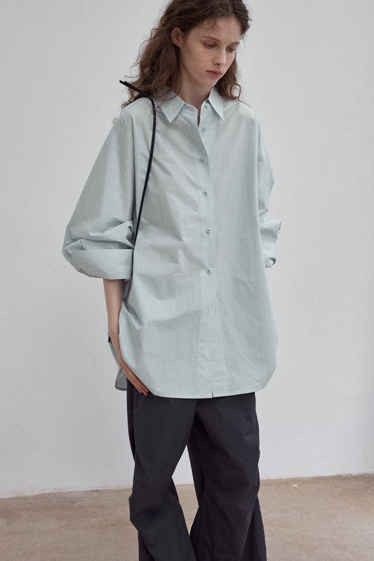 100% washed cotton loose-fit shirt | 5 color