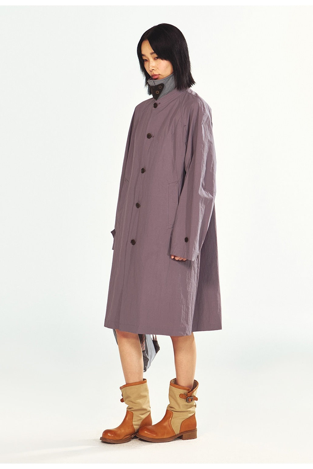 Lightweight wrinkle outdoor trench coat | 3 color