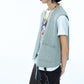 Wool blend filling quilted vest | 3 color