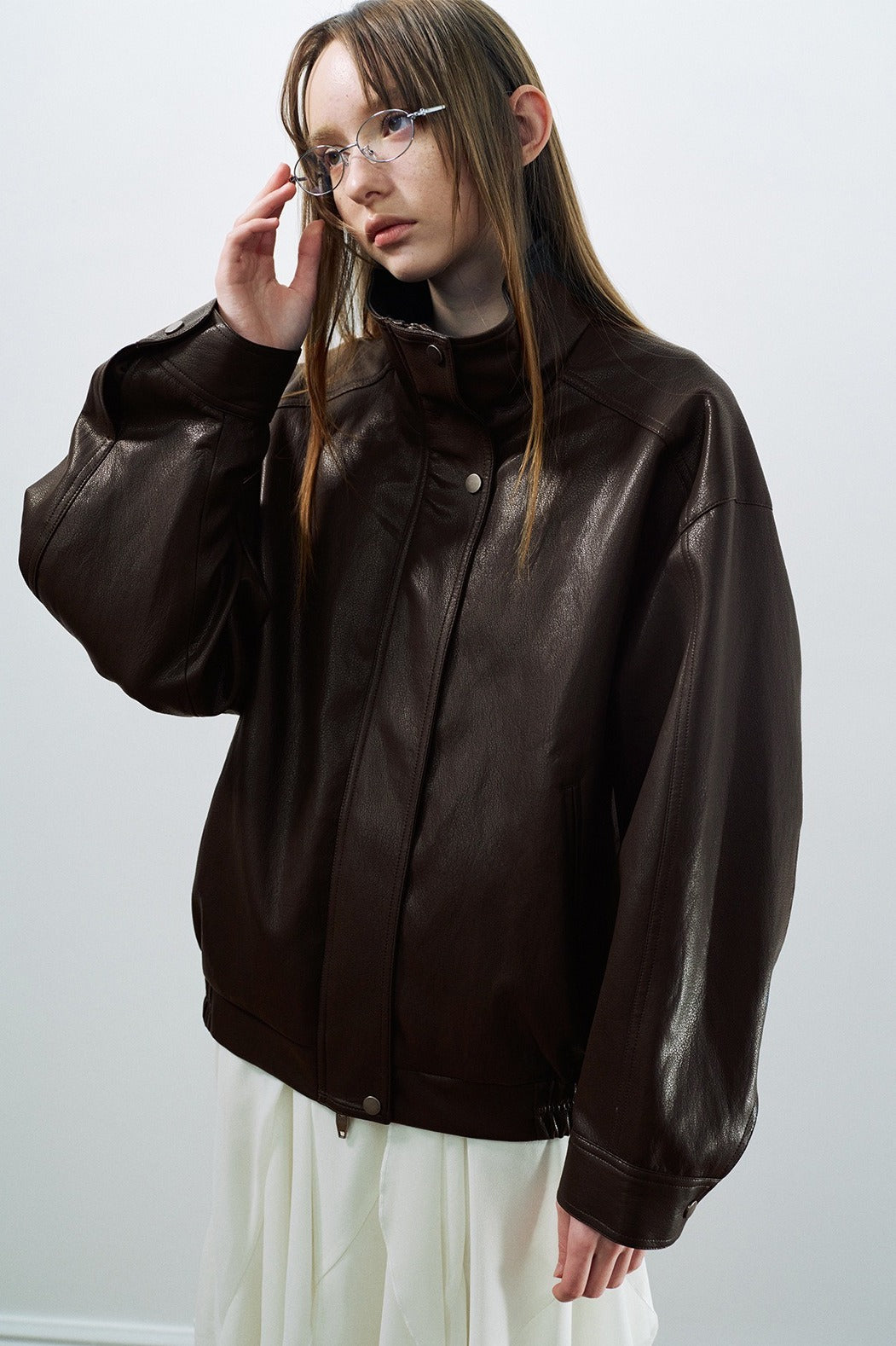 Matte finish effortless PU jacket | 3 color