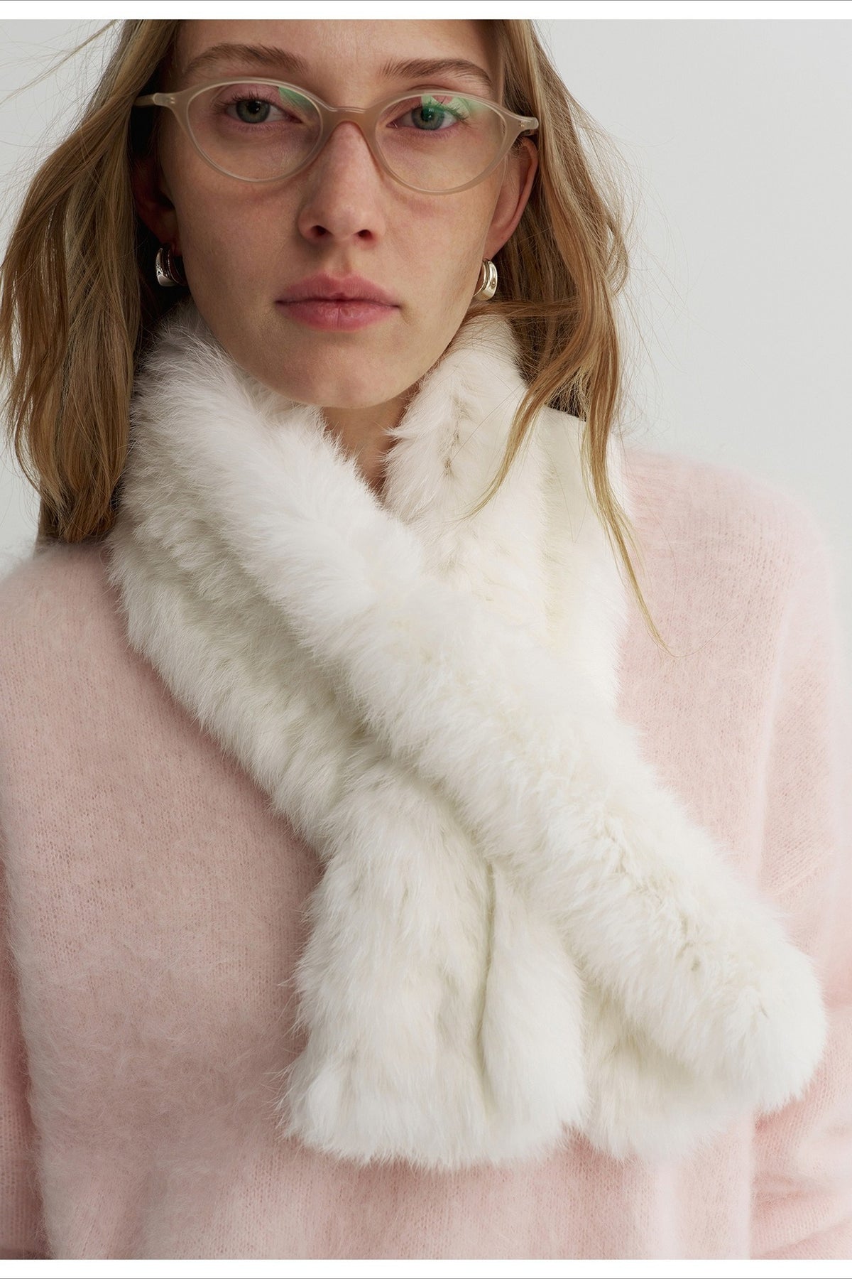 Soft rabbit fur neck wrap | 2 color