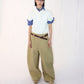 Quilted banana casual wide leg pants | 3 color