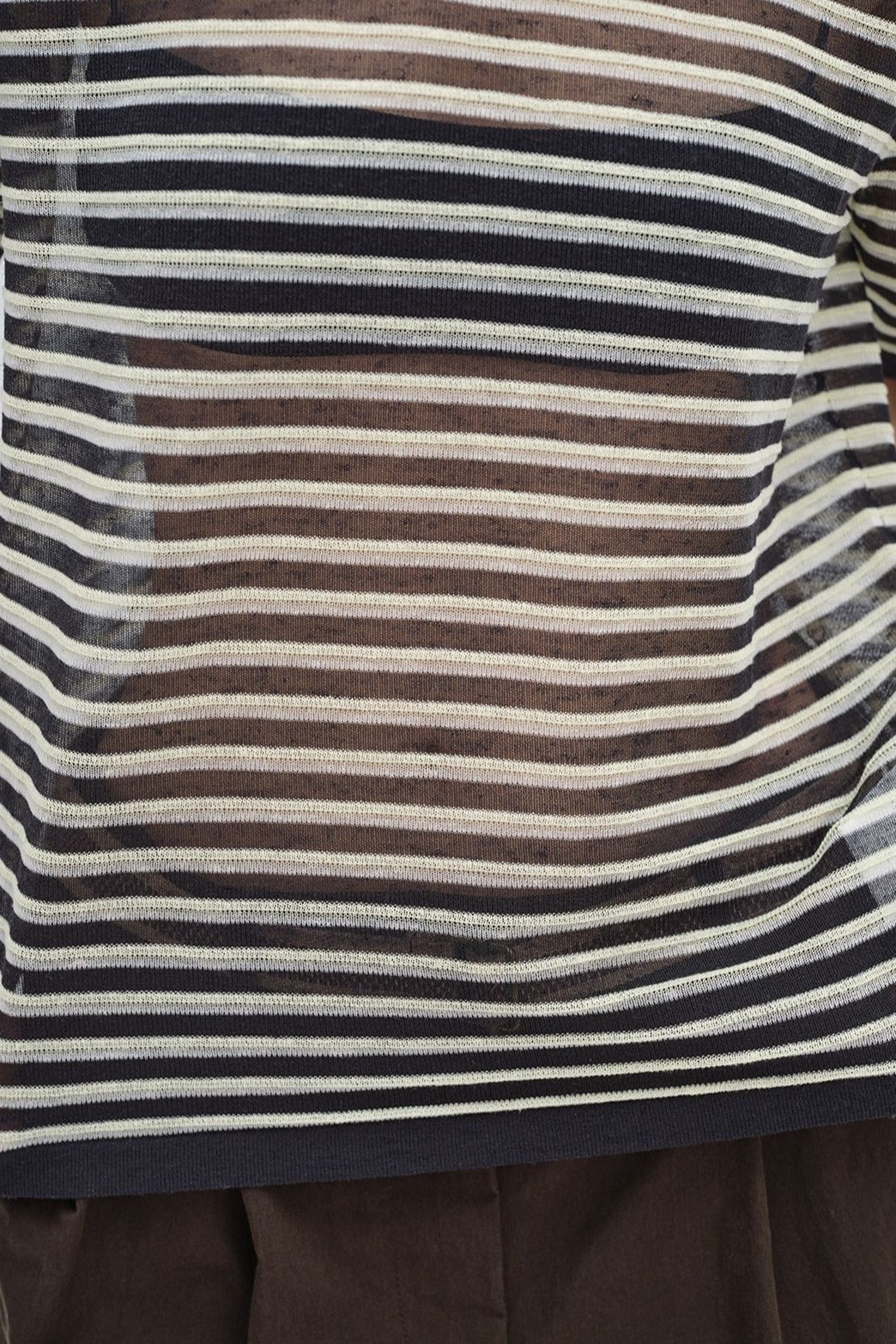 Breathable lightweight striped T-shirt | 3 color