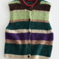 Wool blend soft touch colorful knit vest | 3 color